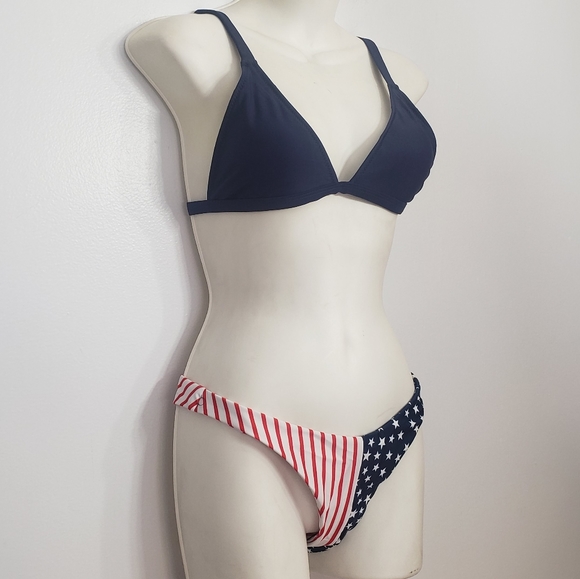 STACY American flag print triangle bikini - Picture 5 of 9